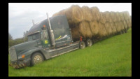Hay hauling in Alberta
