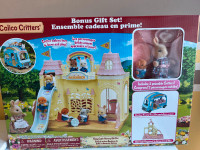 New Calico Critters Baby Castle Nursery Dollhouse Sunshine Bus