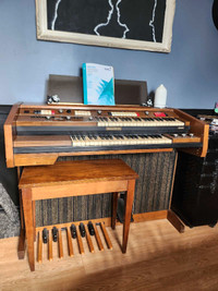 Vintage organ and bench