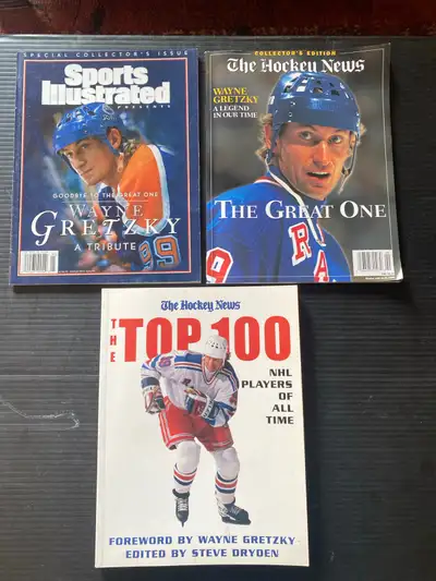Wayne Gretzky Sports Illustrated and The Hockey News Mags, View more