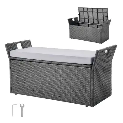 VEVOR Outdoor Storage Bench, 2-Person - 40 Gallon Deck Box, View more