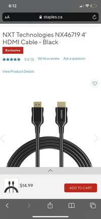 HDMI cable - new in box 