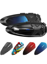 LEXIN GTX Motorcycle Bluetooth Headset - Dual Pack