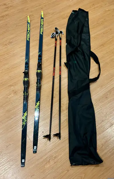 Fischer N255 Twin Skin Cross-Country Skis 197 cm – Barely Used w, View more