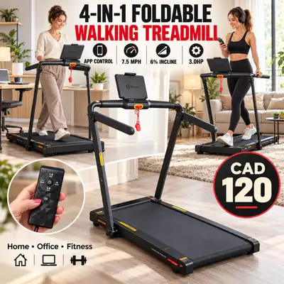 4-in-1 Foldable Walking Treadmill