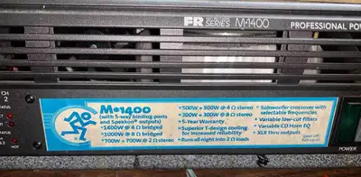 Mackie M1400 power amp , View more
