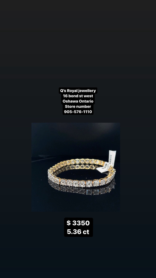 Diamond bracelet with 10 k gold  in Jewellery & Watches in Oshawa / Durham Region - Image 3