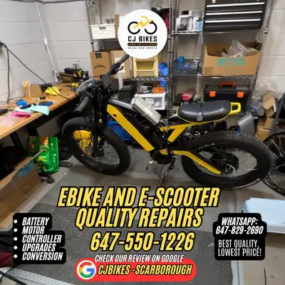 Check out our Google reviews: CjBikes Is your e-bike or e-scooter not working properly? Whether it’s...