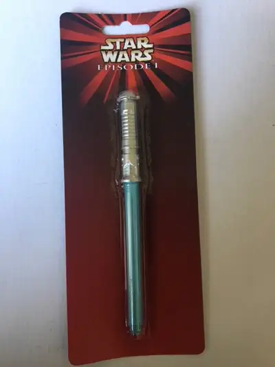 STAR WARS MICRO MACHINES Lightsaber Writing Pen Brand New new old stock I have 11 of these available