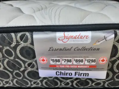9"Queen Sz Chiro Firm 2 Side No Stains No Rips Mattress Dropoff Extra Charge $30 First come first se...