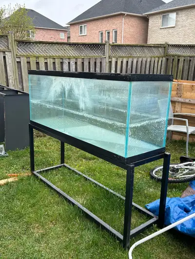 120 gallon + stand (no lid) in pic 1-2) - $400 110 Aqua clear hang over filter used - $50 50 gallon...