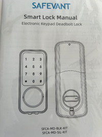 Electronic deadbolt set