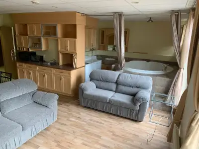 uperbe loft à louer, sur la rue Saint-Dominique à Jonquière, à l’étage, à l’état neuf. Près de Place...
