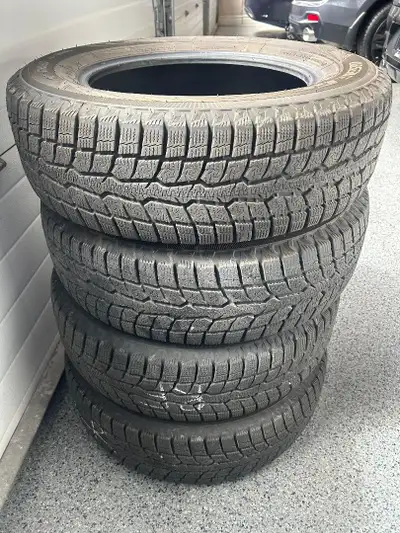 SELLING A SET OF 205-70-16 ALL SEASON TIRES. TIRES HAVE APPROX 80% TREAD REMAINING. PRICED FOR A QUI...