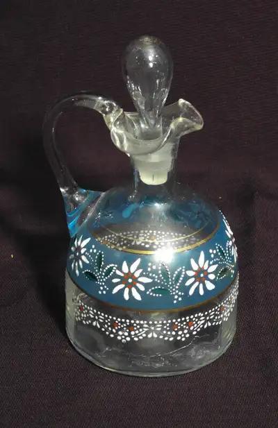 ANTIQUE GLASS PERFUME CARAFE, View more