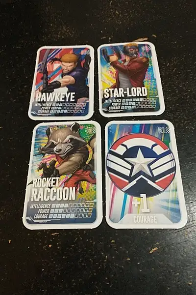 Loblaws Marvel cards (4), View more