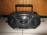 Sanyo AM/FM, CD Stereo Boombox,  Headphones