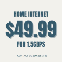 INTERNET HOME INTERNET ROGERS 1.5 GBPS FOR