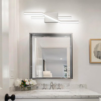 #ROVARD 24 Inch Dimmable Brushed Nickel LED Bathroom Light