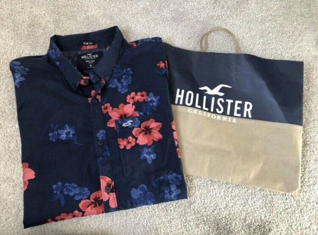 Hollister - Guys - Stretch Poplin Slim Fit Shirt - Size XL in Men's in Kingston
