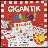 BINGO GIGANTIK (50 cartes de bingo) 6+ (le jeu est neuf)