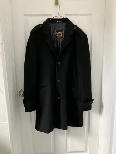 Manteau Noire Homme  -Men's Black Coat-ZARA-Taille M, View more