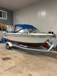 Brand new older boat and trailer