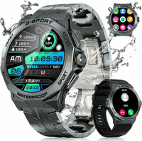 Military Smart Watch for Men with Bluetooth Call,