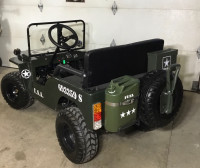 Jeep militaire à BATTERIE (très rare) 2 places adultes 2023