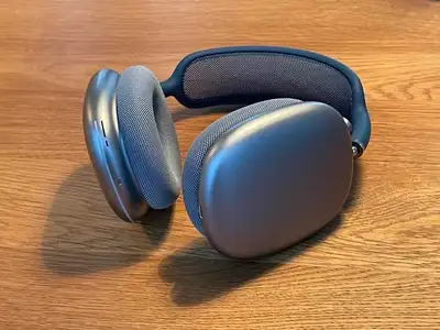 blue AirPod max , View more
