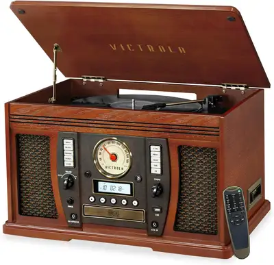 Victrola Aviator 8-in-1 Bluetooth Record Player, View more
