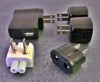 Assorted AC Adapters (USB, European Plug) - $5/each