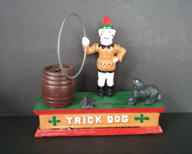 Vintage Mechanical Bank TRICK DOG (It Works) in Arts & Collectibles in Oshawa / Durham Region