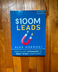 100M Dollars Leads book, paper back, ALEX HORMOZI