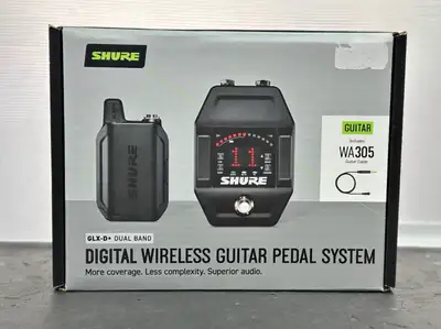 Shure GLXD16+ Dual Band Digital Wireless Guitar Pedal System , View more