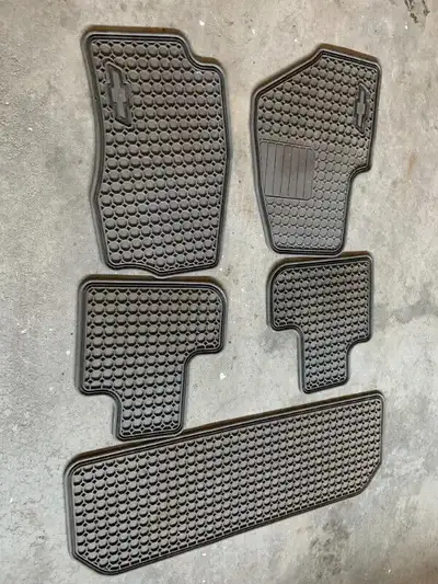 1.Chevy trailblazer full original SUV mats.$110. 2.Powerful light.$20. 3.Foldable RV stainless table...