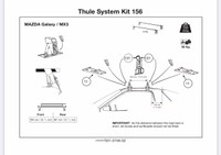 Thule Fit Kit #156 - Mazda Glaxy / MX3