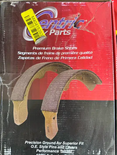 New brake drums, shoes and hardware for rear brakes on 2007 Chevrolet Silverado or GMC Sierra. Part...
