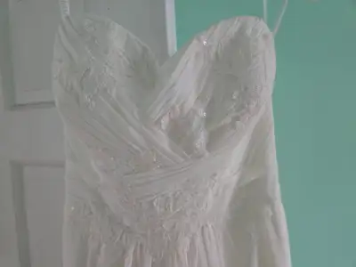 Wedding dress. Size 4, View more