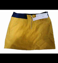 Jinyuang mini skirt size 3 yello and blue combo with a zipper