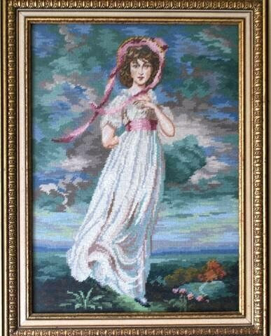 Pinkie and Blue Boy Needlepoint Pictures in Arts & Collectibles in London