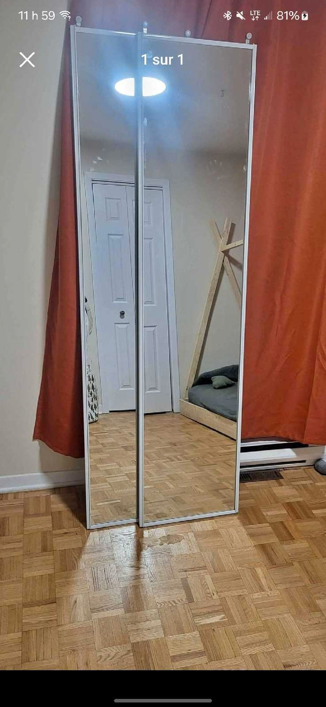 Porte coulissante miroir dans Autre  à Sherbrooke