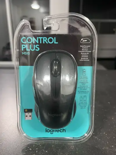 Logitech M510 Wireless Mouse Brand new – factory sealed. • Genuine Logitech quality • Wireless USB r...