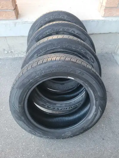 4 GoodYear Assurance All Season Tires for Sale. **205/55/R16** Great Condition. (7/32") 70% Tread Re...