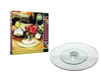 Sarah Peyton 12" Tempered Glass Lazy Susan, View more