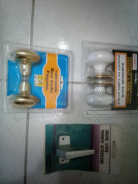 Doorknob + wardrobe doorknob + inside lever-$12 total for all