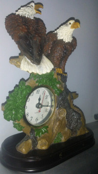 Double Eagle Clock By Louis Dionne Collection L 9-1/2 x W- 7 Inc