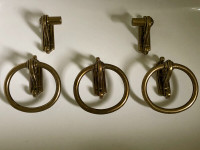 Vintage high quality solid brass bathroom set 5 heavy pieces