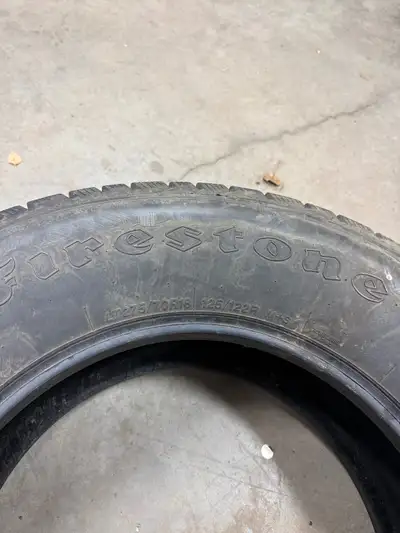 Good winter tires for sale 350$ Tire size is 275/70/18