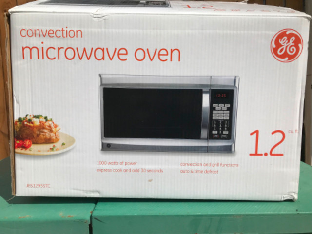 GE 1.2 Convection Microwave Oven in Microwaves & Cookers in Calgary